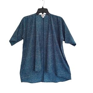 LulaRoe BIANCA Kimono Size 3 (Women's Sm-Med) Blue Small Floral Print